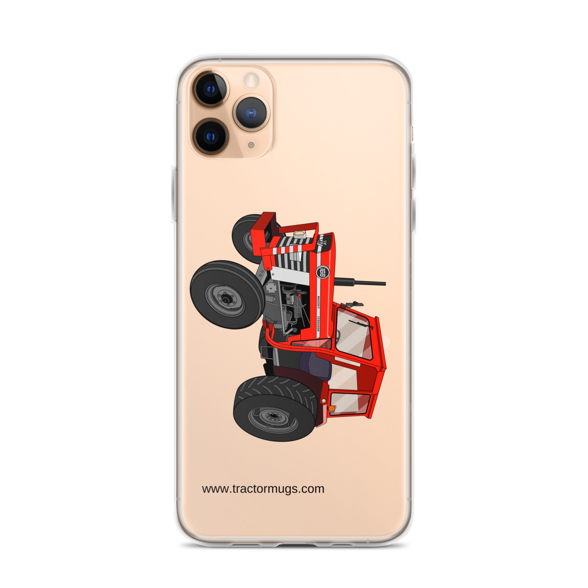 Massey Ferguson Clear Case for iPhone® iPhone 11 Pro Max Massey Ferguson 168 |  Clear Case for iPhone® Quality Farmers Merch