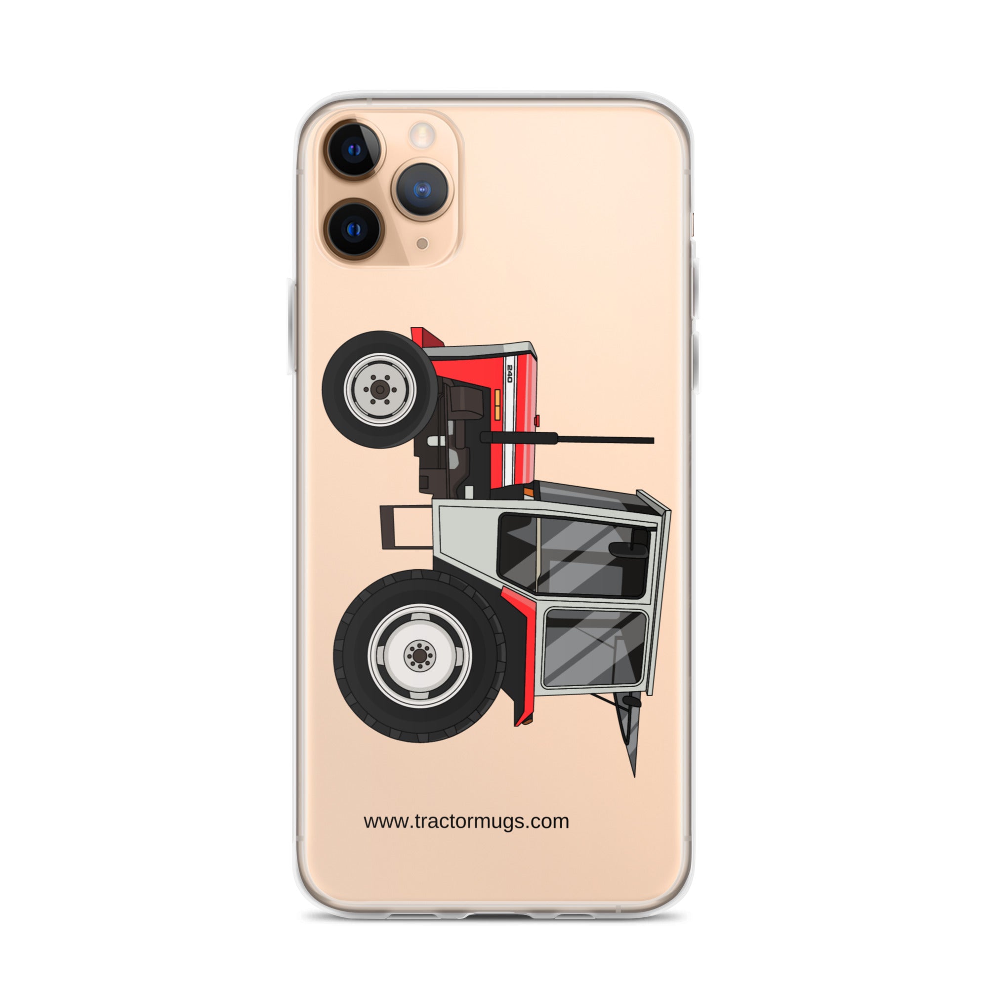 Massey Ferguson Clear Case for iPhone® iPhone 11 Pro Max Massey Ferguson 240 | Clear Case for iPhone® Quality Farmers Merch