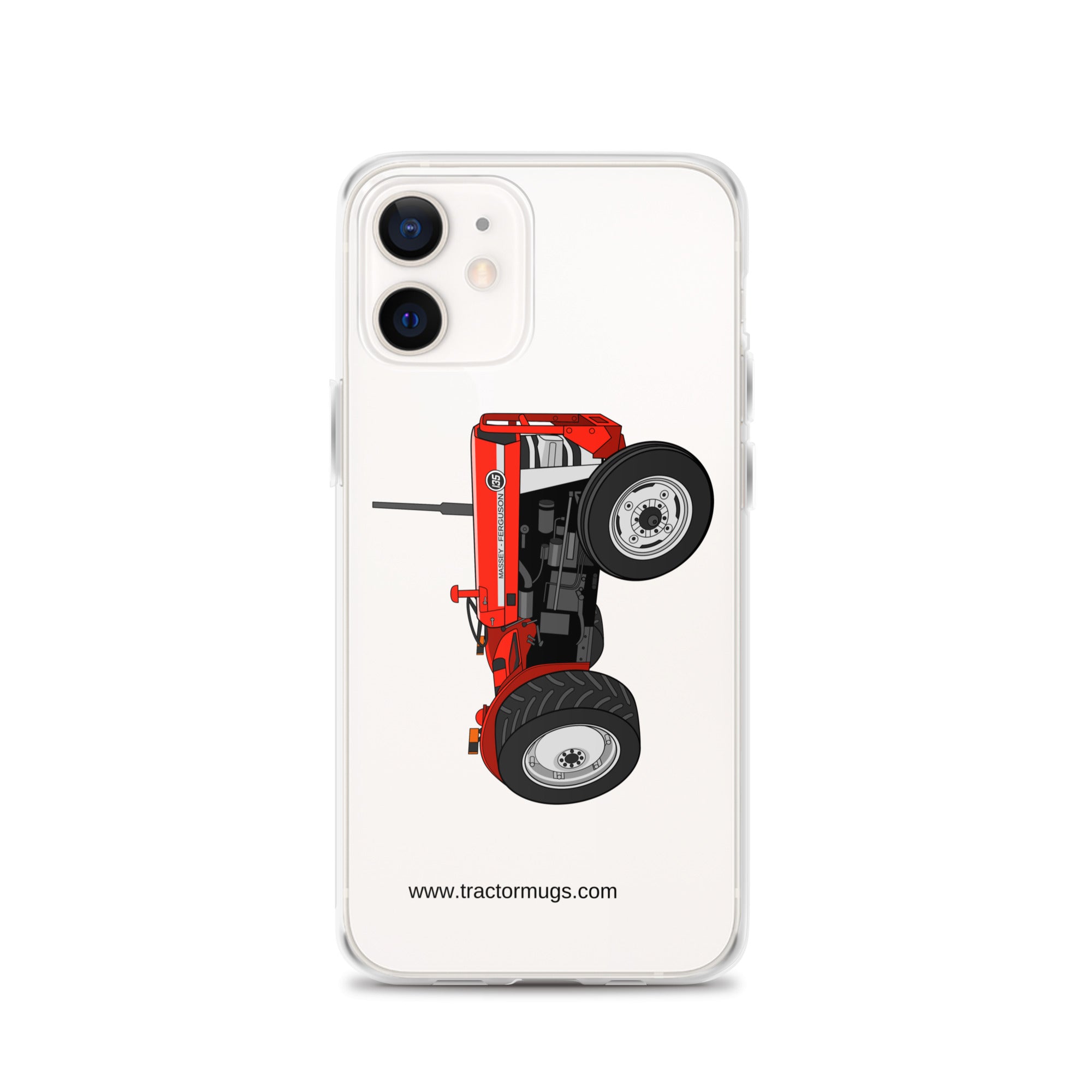 Massey Ferguson Clear Case for iPhone® iPhone 12 Massey Ferguson 135 with cab  |  Clear Case for iPhone® Quality Farmers Merch
