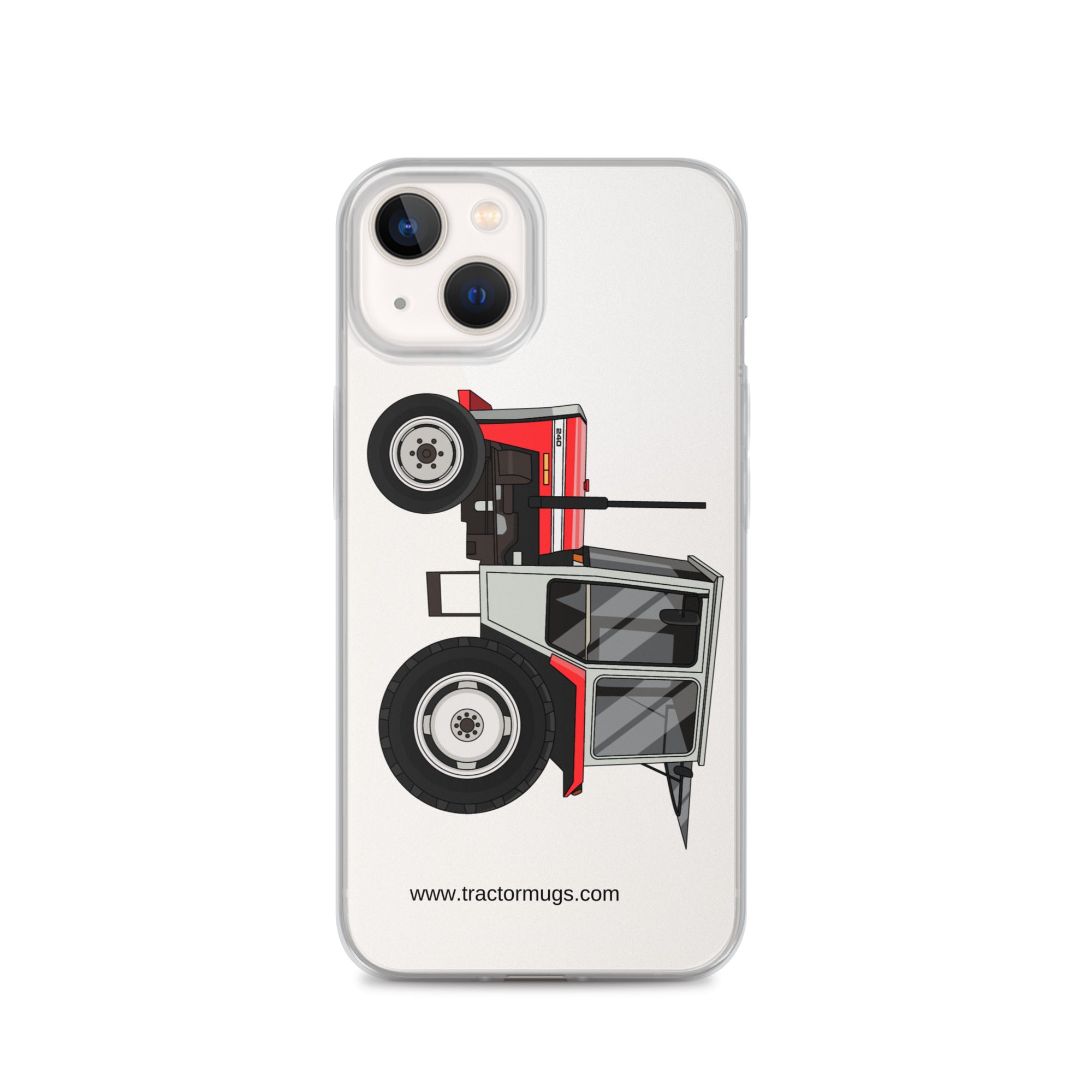 Massey Ferguson Clear Case for iPhone® iPhone 13 Massey Ferguson 240 | Clear Case for iPhone® Quality Farmers Merch