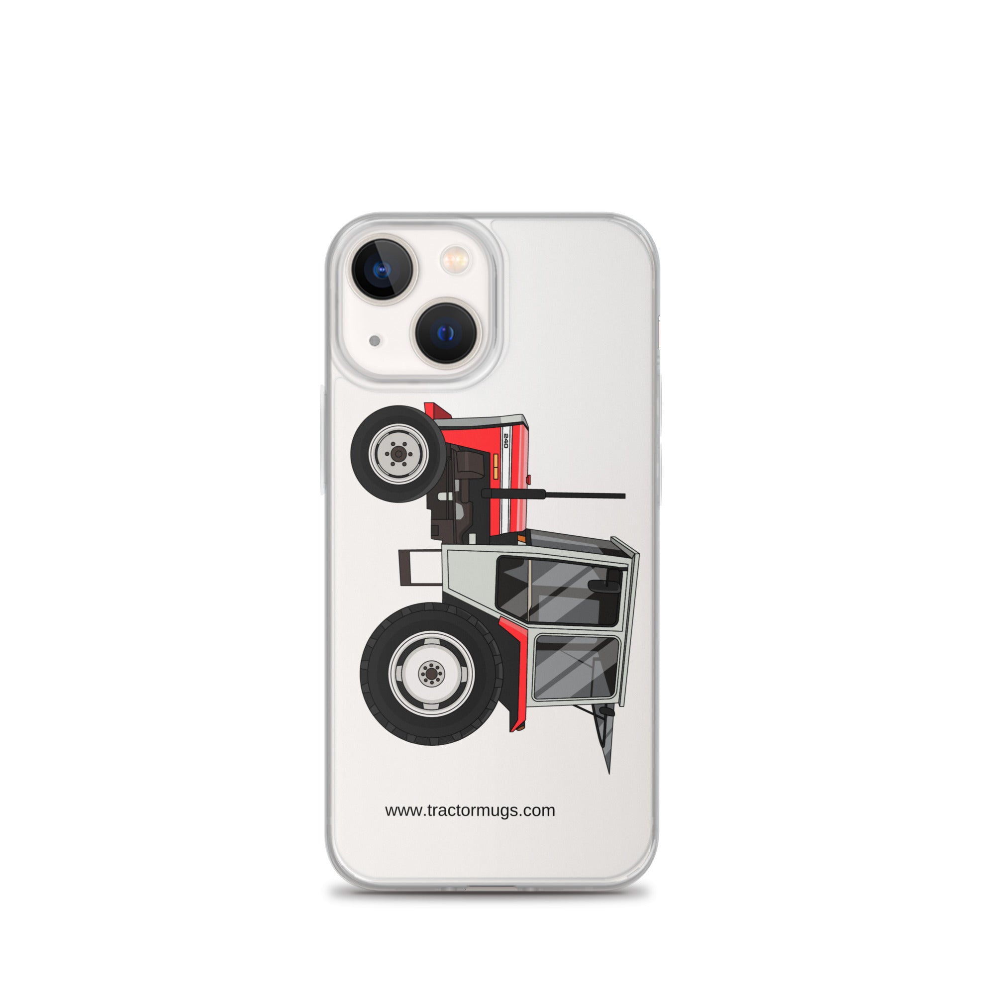 Massey Ferguson Clear Case for iPhone® iPhone 13 mini Massey Ferguson 240 | Clear Case for iPhone® Quality Farmers Merch