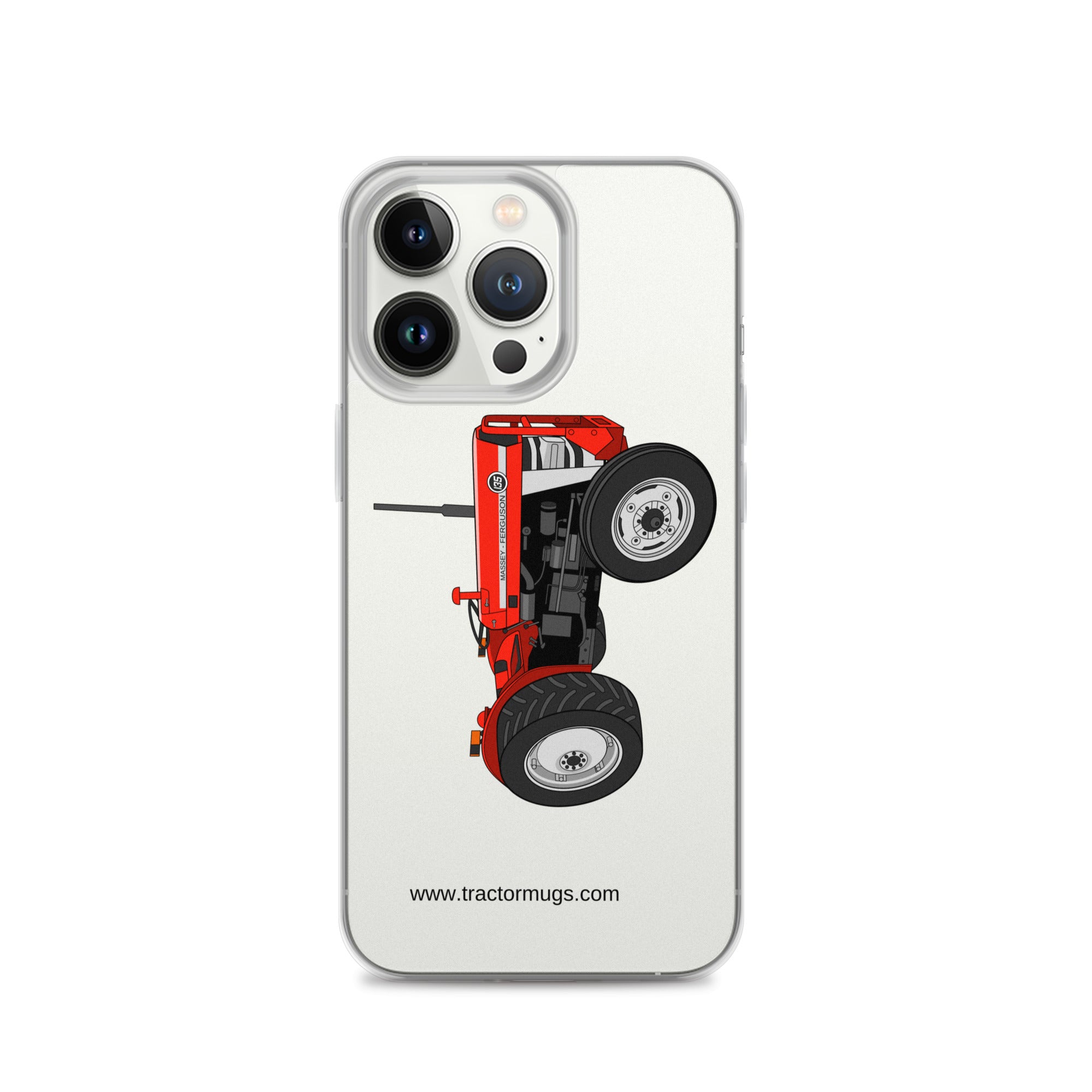 Massey Ferguson Clear Case for iPhone® iPhone 13 Pro Massey Ferguson 135 with cab  |  Clear Case for iPhone® Quality Farmers Merch
