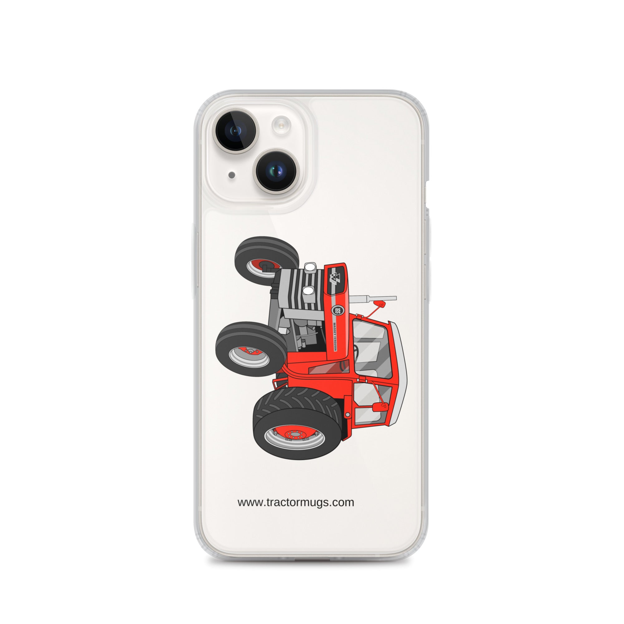 Massey Ferguson Clear Case for iPhone® iPhone 14 Massey Ferguson 165 | Clear Case for iPhone® Quality Farmers Merch