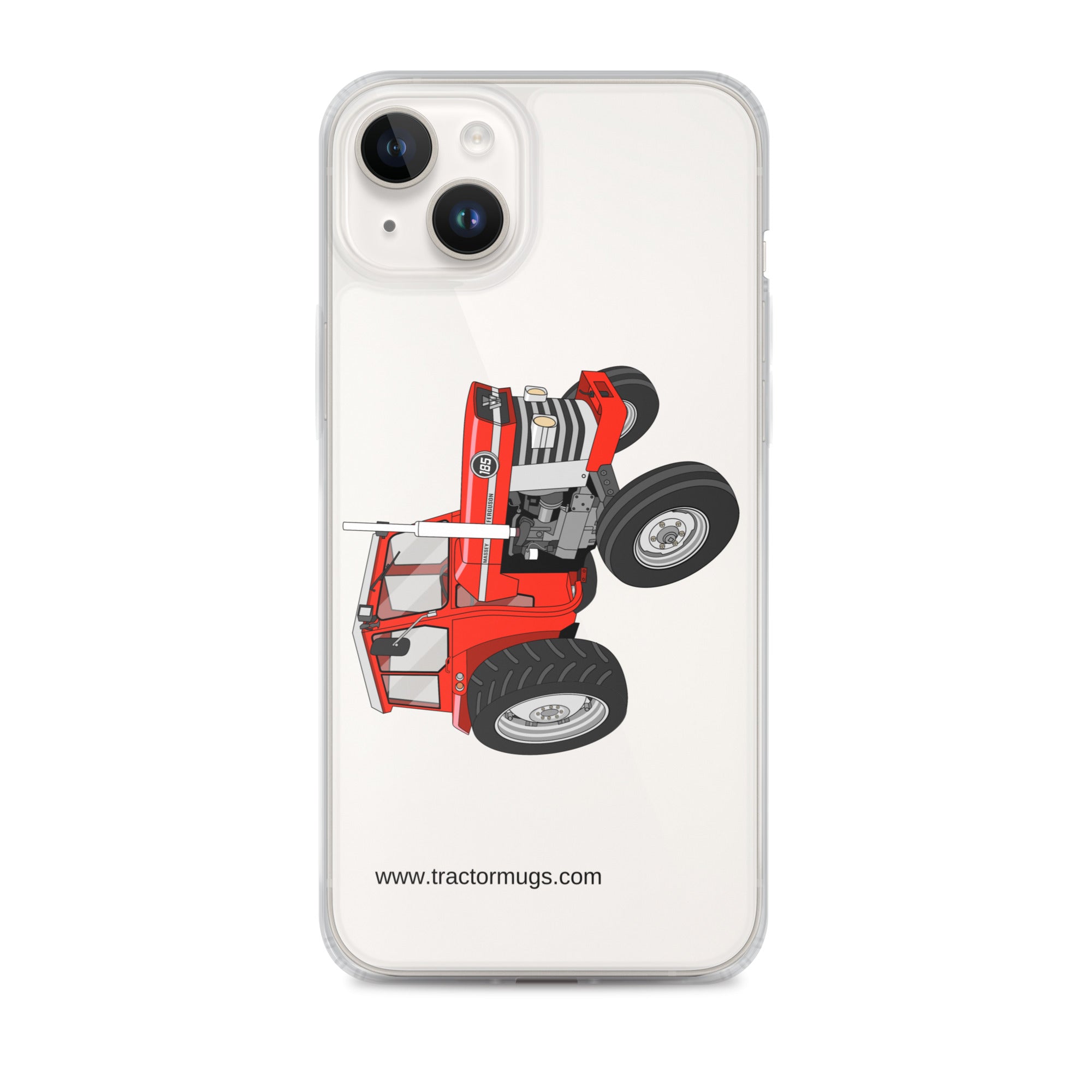 Massey Ferguson Clear Case for iPhone® iPhone 14 Plus Massey Ferguson 185  |  Clear Case for iPhone® Quality Farmers Merch