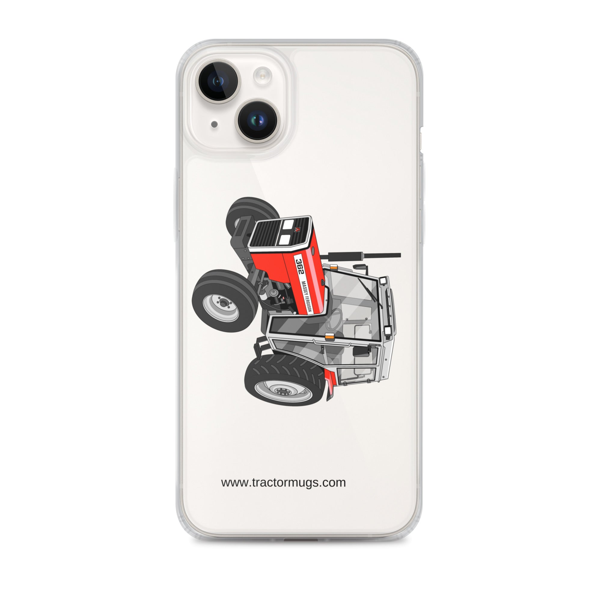 Massey Ferguson Clear Case for iPhone® iPhone 14 Plus Massey Ferguson 362 | Clear Case for iPhone® Quality Farmers Merch