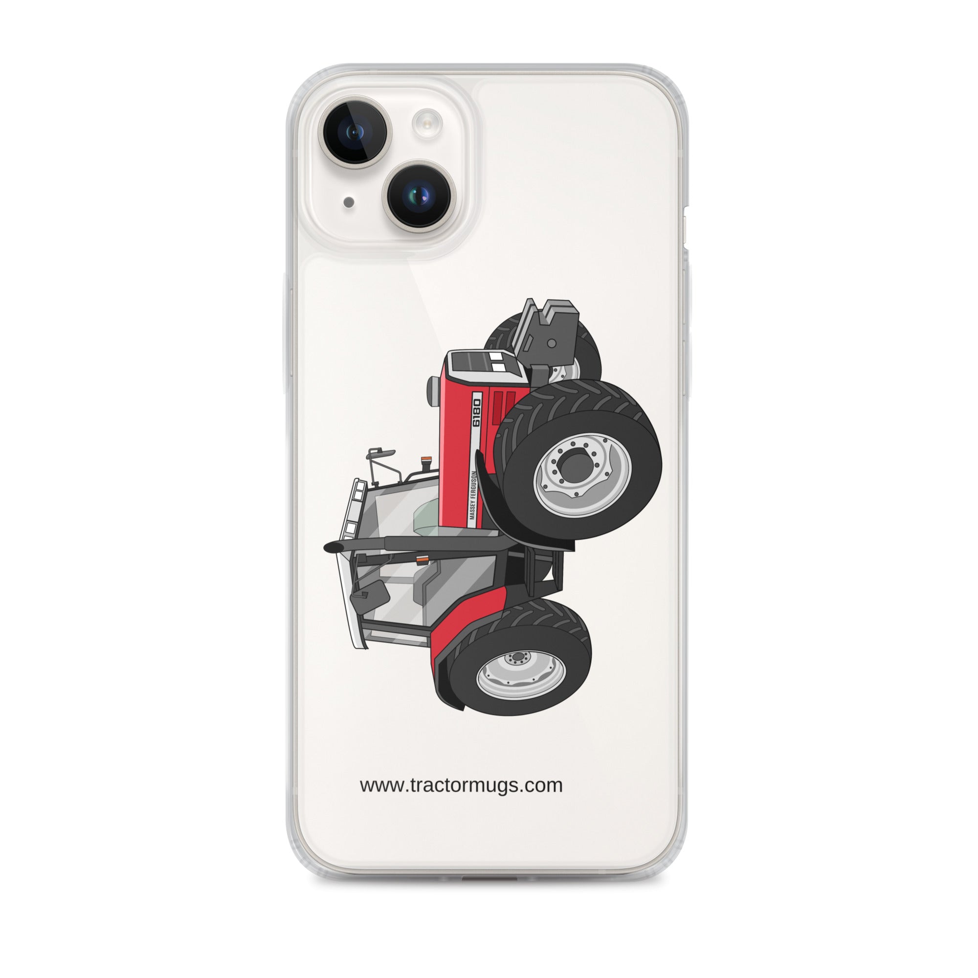 Massey Ferguson Clear Case for iPhone® iPhone 14 Plus Massey Ferguson 6180 | Clear Case for iPhone® Quality Farmers Merch