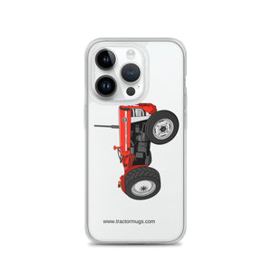 Massey Ferguson Clear Case for iPhone® iPhone 14 Pro Massey Ferguson 135 with cab  |  Clear Case for iPhone® Quality Farmers Merch