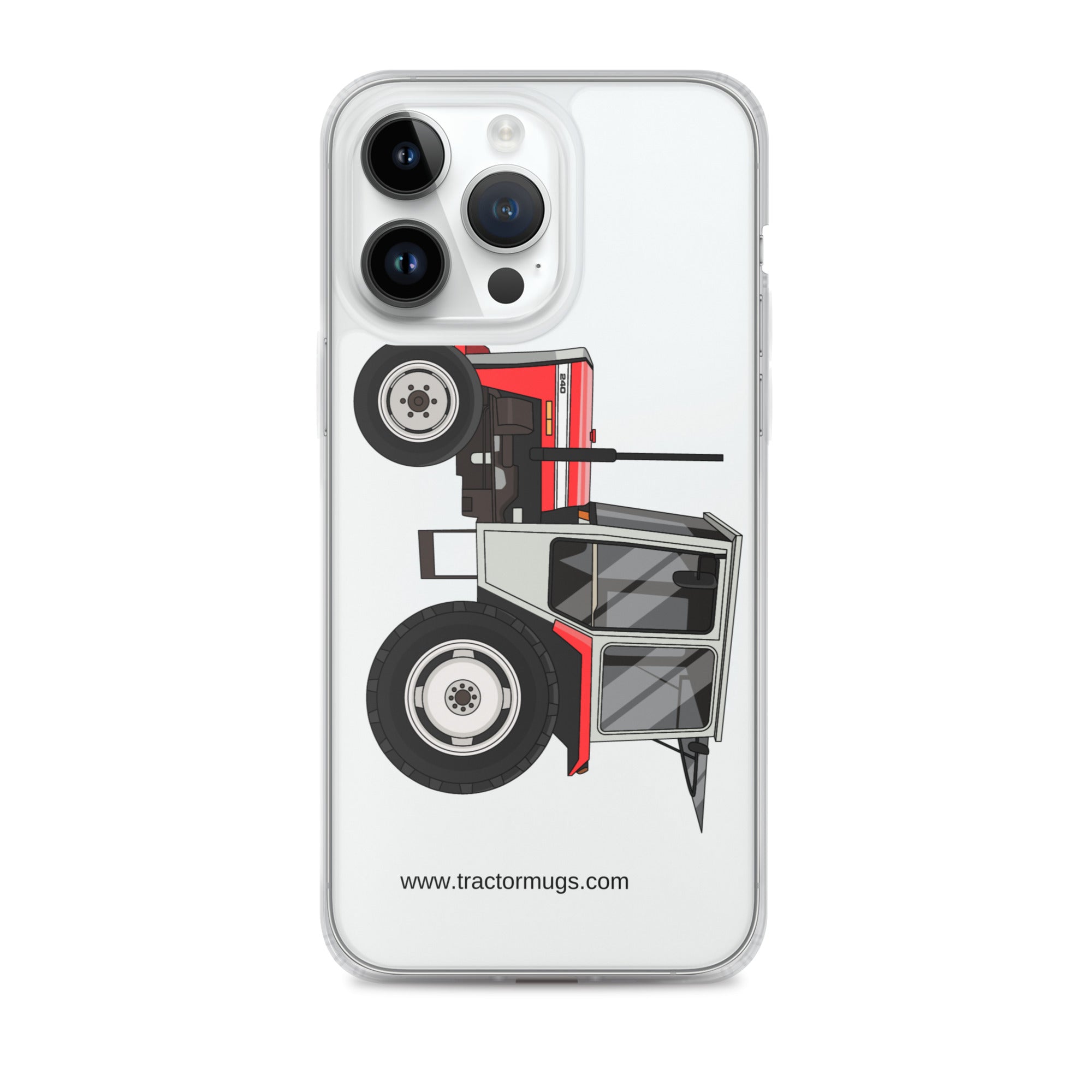 Massey Ferguson Clear Case for iPhone® iPhone 14 Pro Max Massey Ferguson 240 | Clear Case for iPhone® Quality Farmers Merch