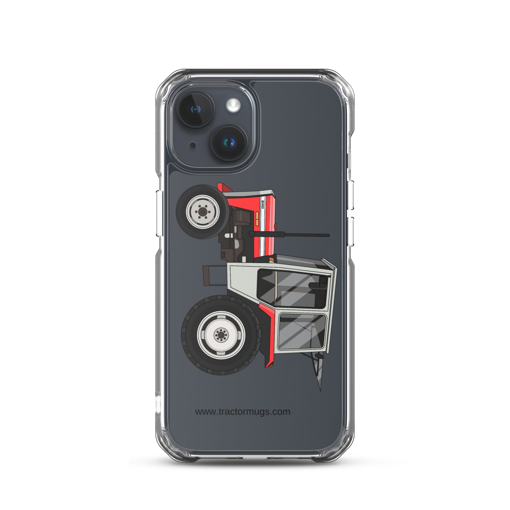 Massey Ferguson Clear Case for iPhone® iPhone 15 Massey Ferguson 240 | Clear Case for iPhone® Quality Farmers Merch