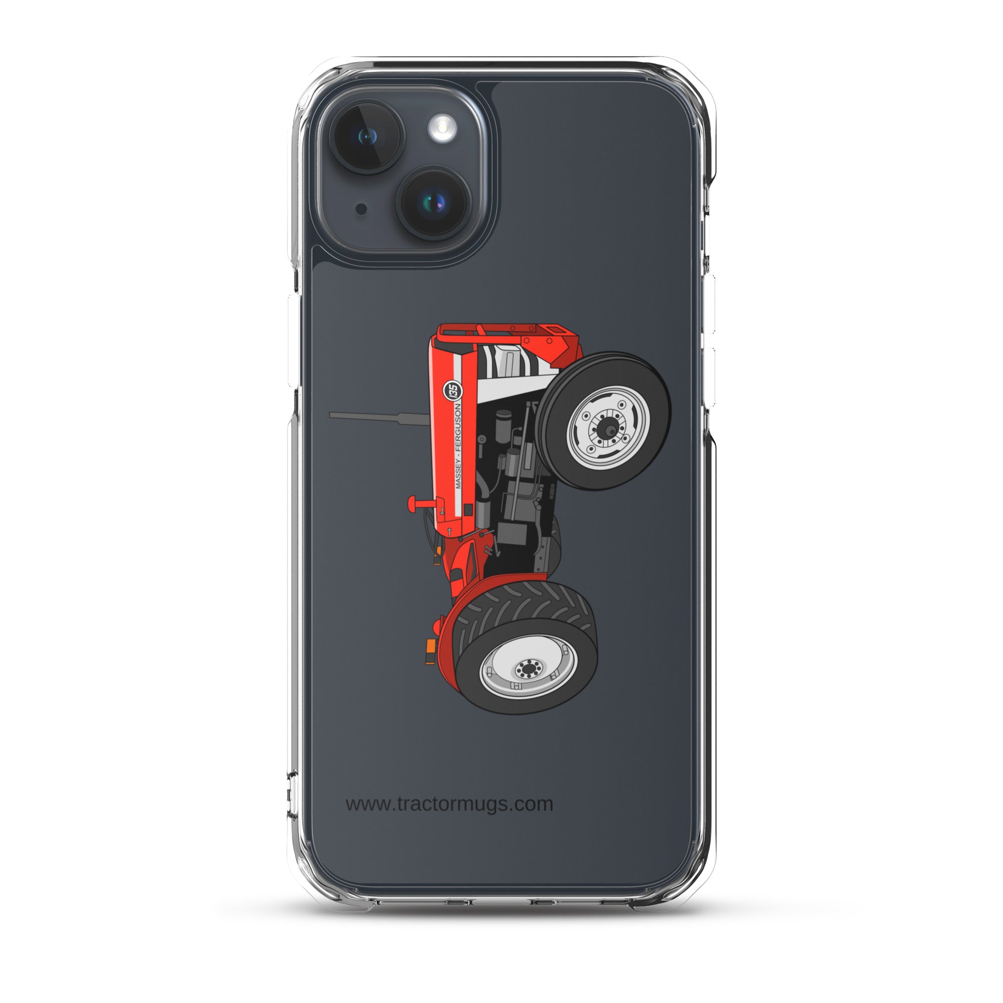 Massey Ferguson Clear Case for iPhone® iPhone 15 Plus Massey Ferguson 135  |  Clear Case for iPhone® Quality Farmers Merch