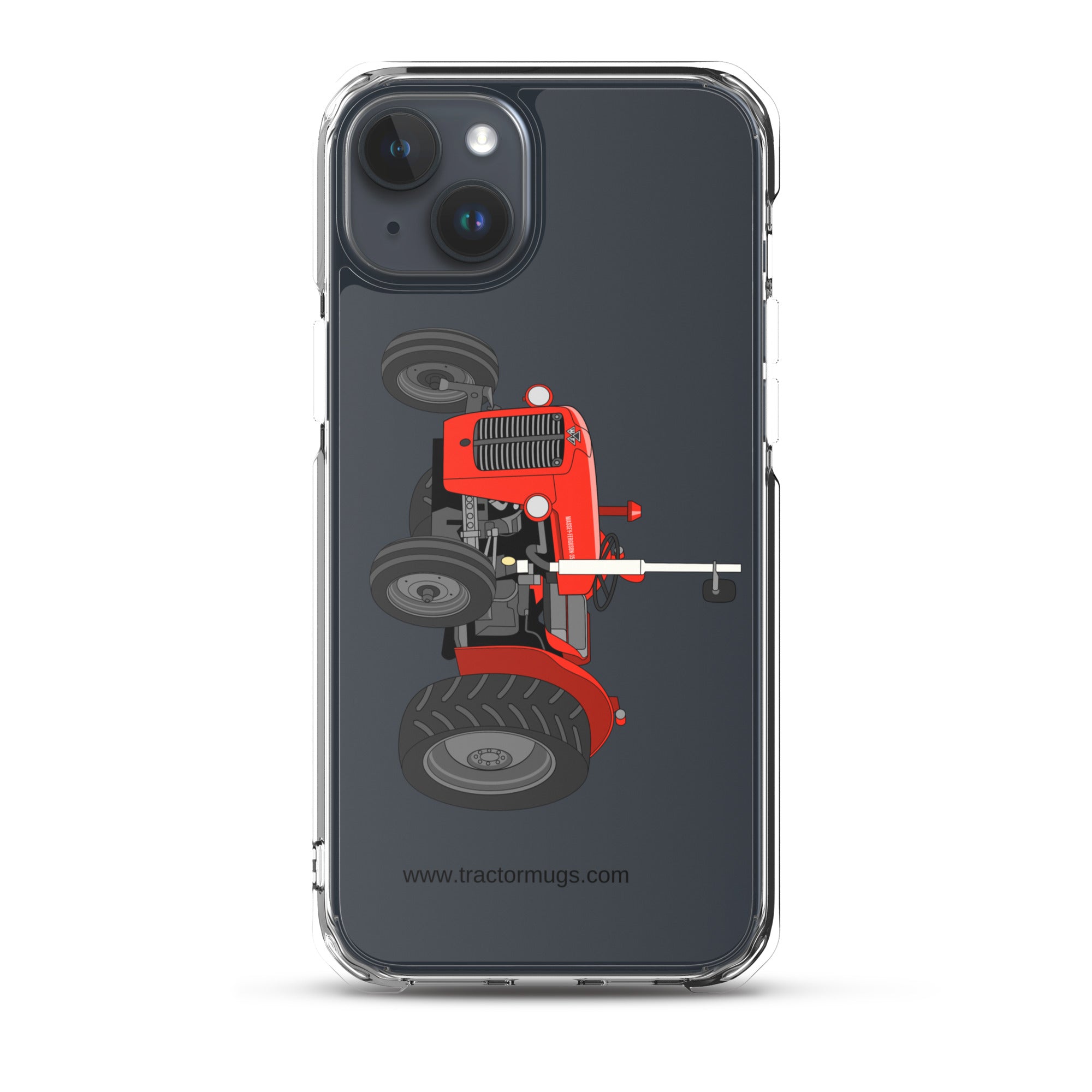Massey Ferguson Clear Case for iPhone® iPhone 15 Plus Massey Ferguson 35X | Clear Case for iPhone® Quality Farmers Merch