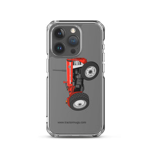 Massey Ferguson Clear Case for iPhone® iPhone 15 Pro Massey Ferguson 135 with cab  |  Clear Case for iPhone® Quality Farmers Merch
