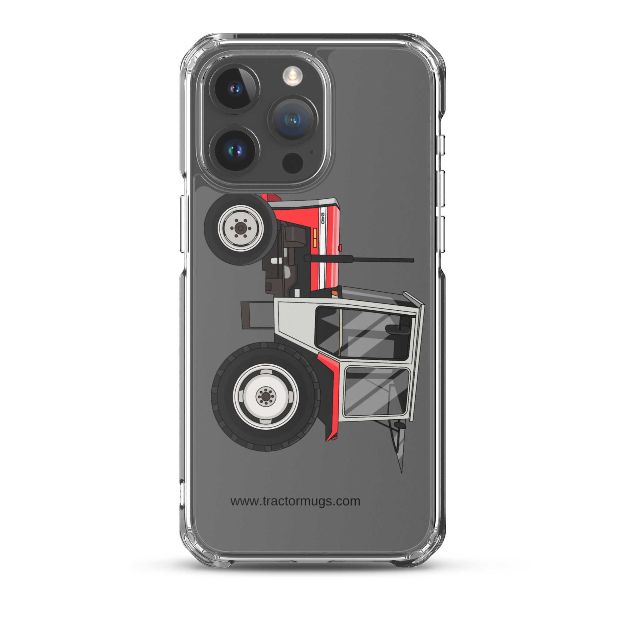 Massey Ferguson Clear Case for iPhone® iPhone 15 Pro Max Massey Ferguson 240 | Clear Case for iPhone® Quality Farmers Merch