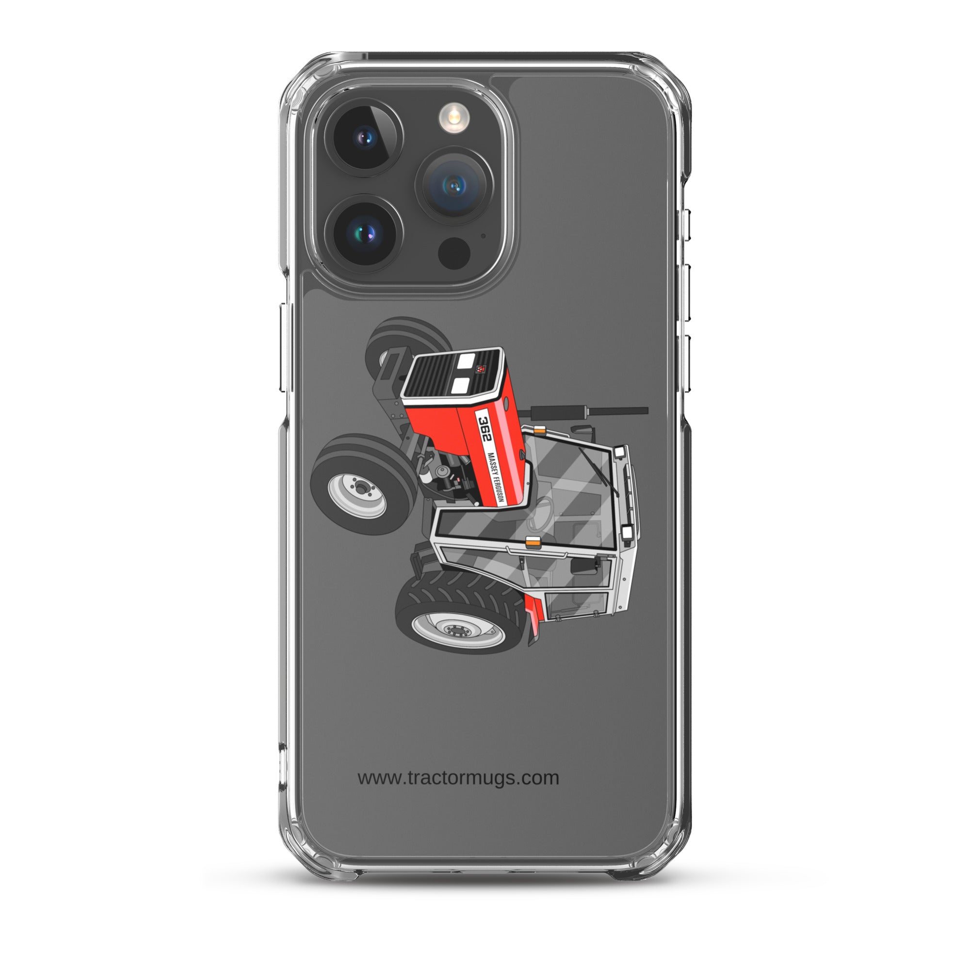 Massey Ferguson Clear Case for iPhone® iPhone 15 Pro Max Massey Ferguson 362 | Clear Case for iPhone® Quality Farmers Merch