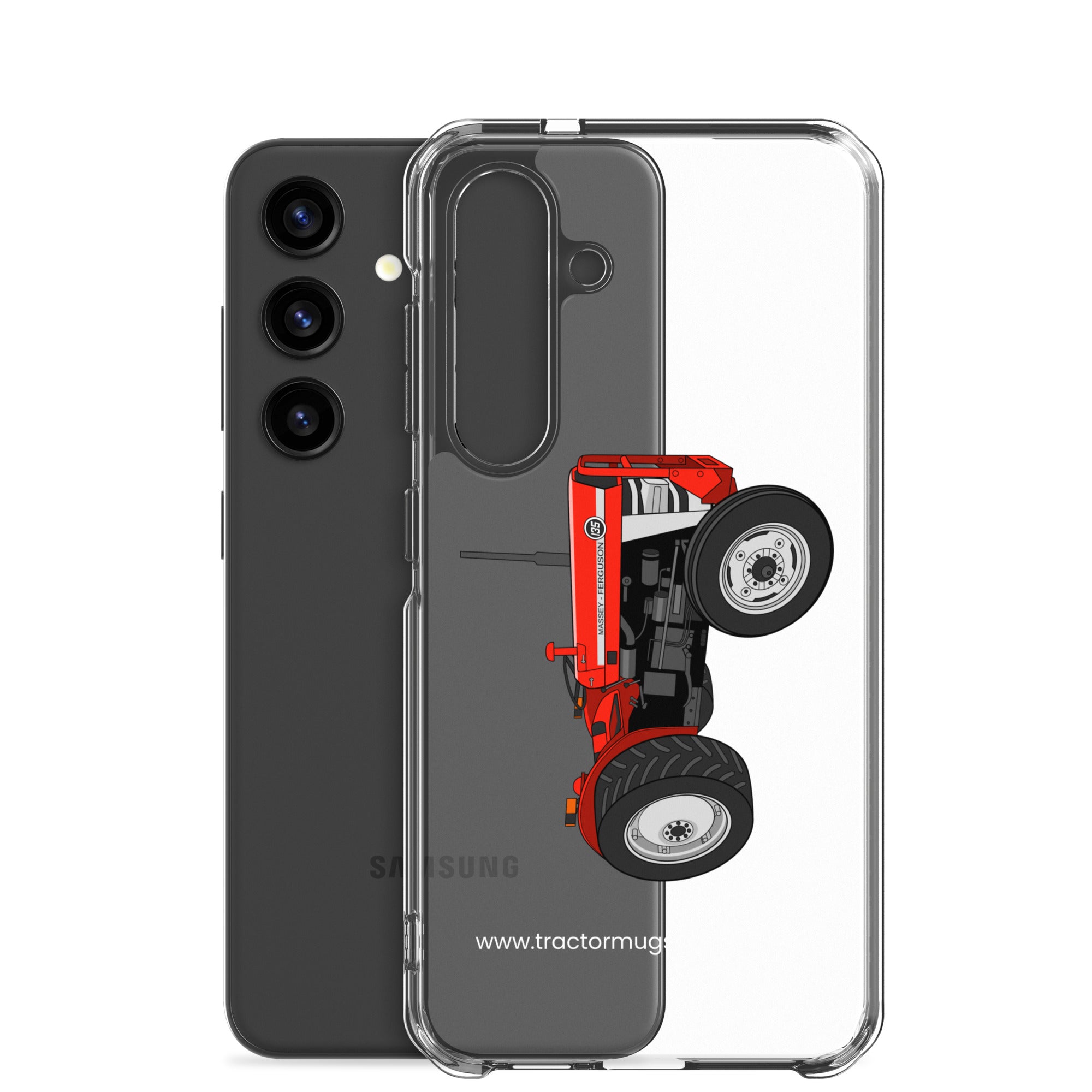 Massey Ferguson Clear Case for Samsung® Massey Ferguson 135 with cab  | Clear Case for Samsung® Quality Farmers Merch