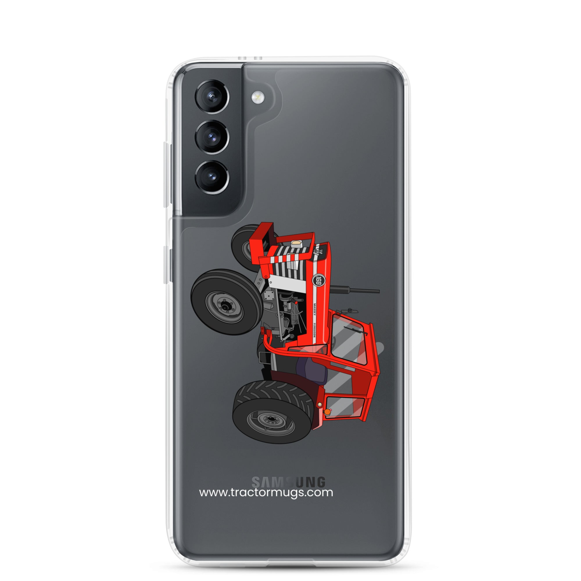 Massey Ferguson Clear Case for Samsung® Samsung Galaxy S21 Massey Ferguson 168   |  Clear Case for Samsung® Quality Farmers Merch