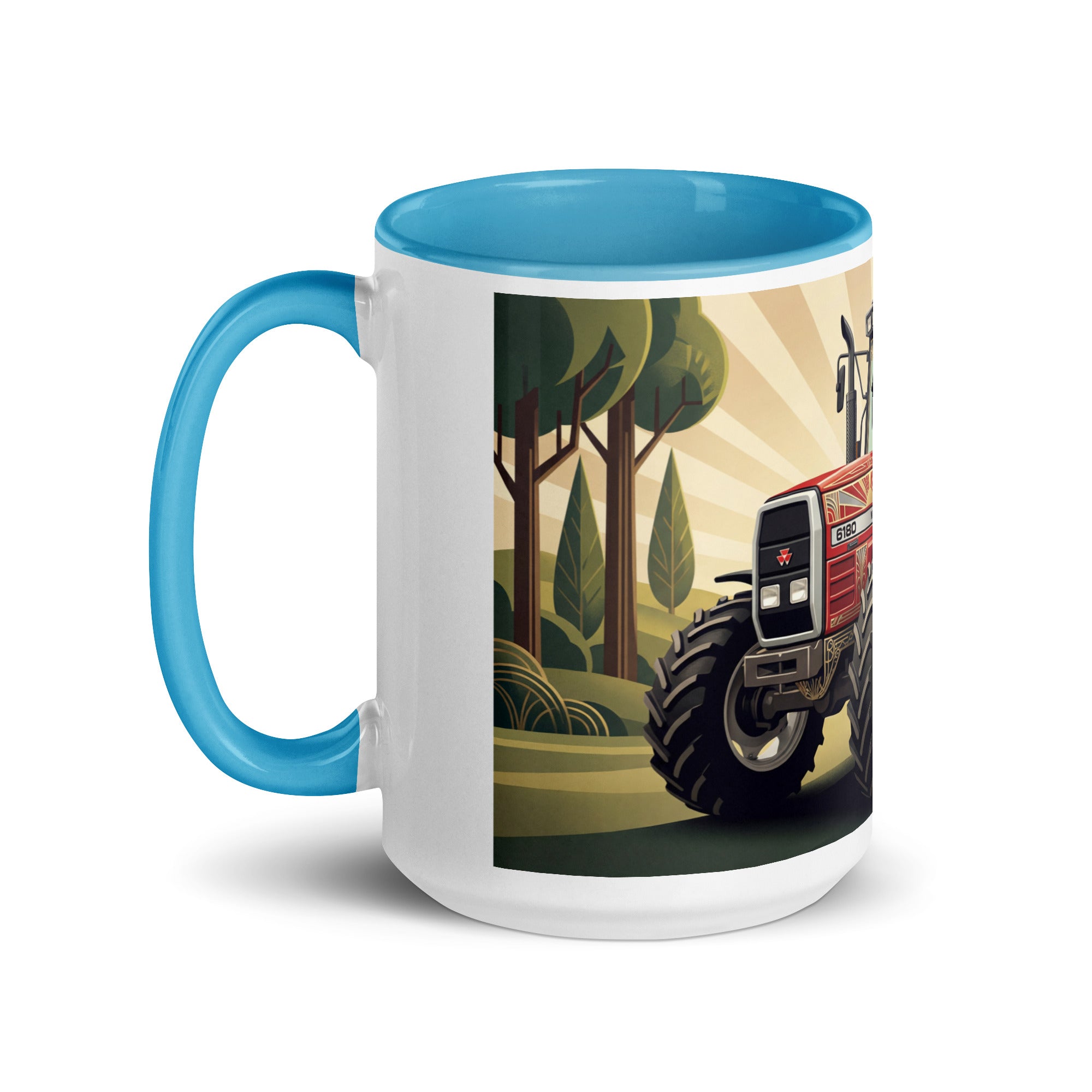 Massey Ferguson Massey Ferguson 6180 | Art Deco Mug with Color Inside Quality Farmers Merch