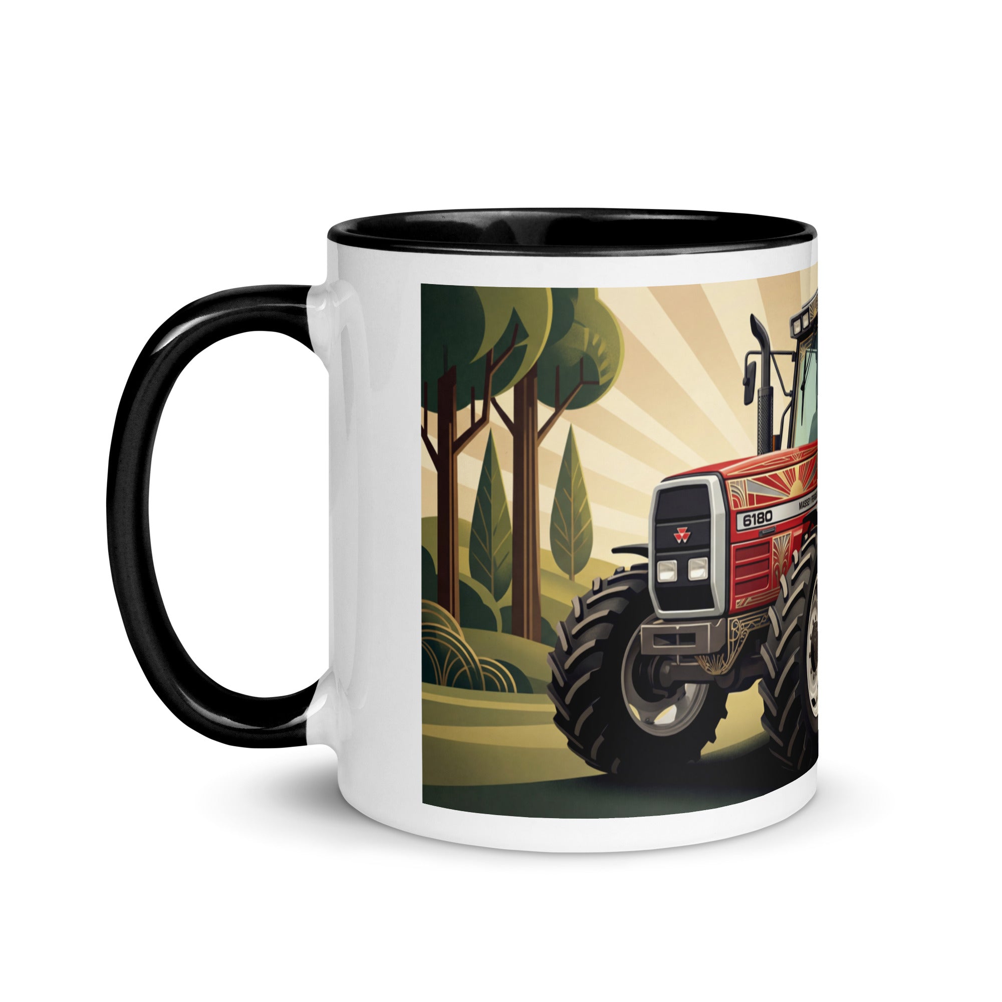 Massey Ferguson Massey Ferguson 6180 | Art Deco Mug with Color Inside Quality Farmers Merch
