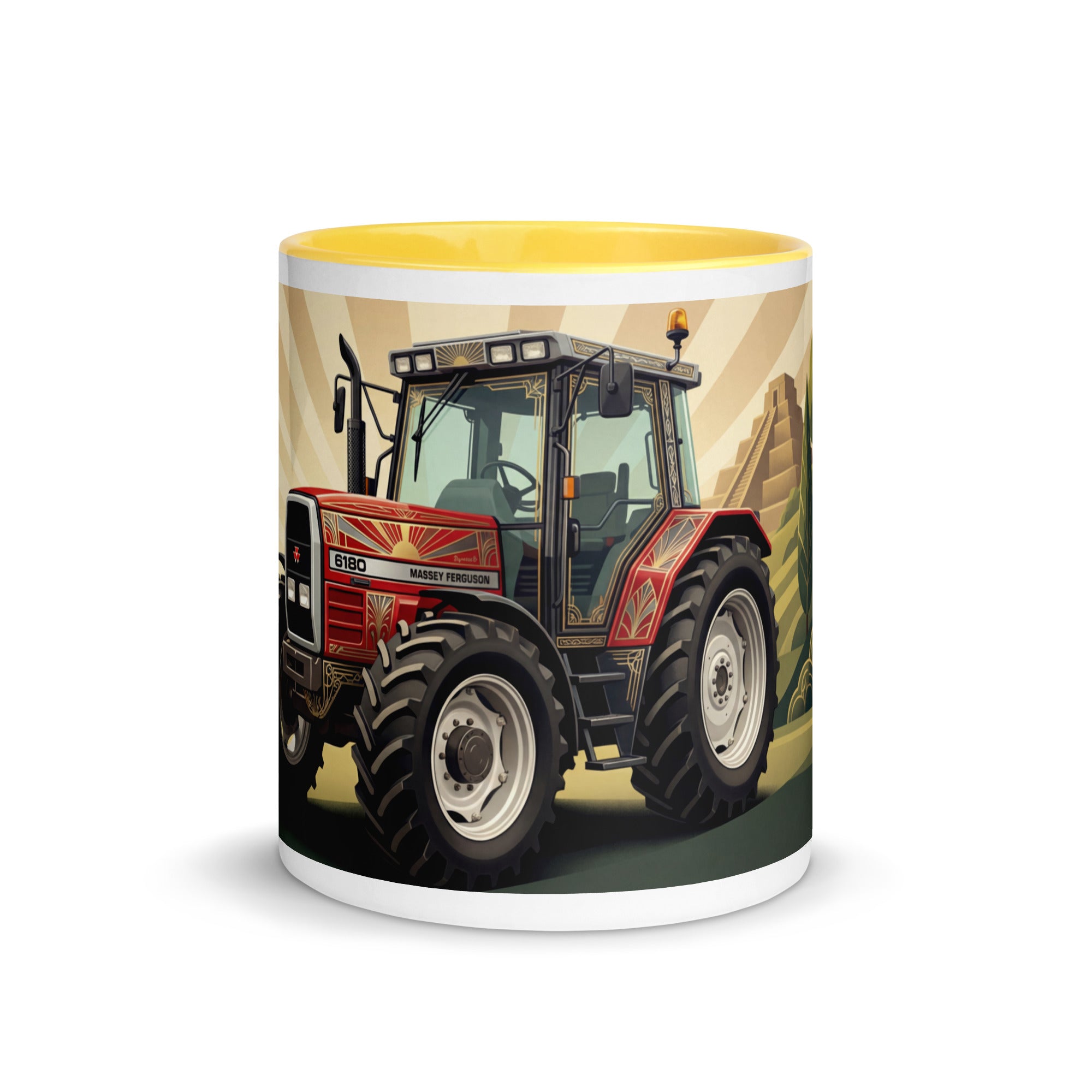 Massey Ferguson Massey Ferguson 6180 | Art Deco Mug with Color Inside Quality Farmers Merch