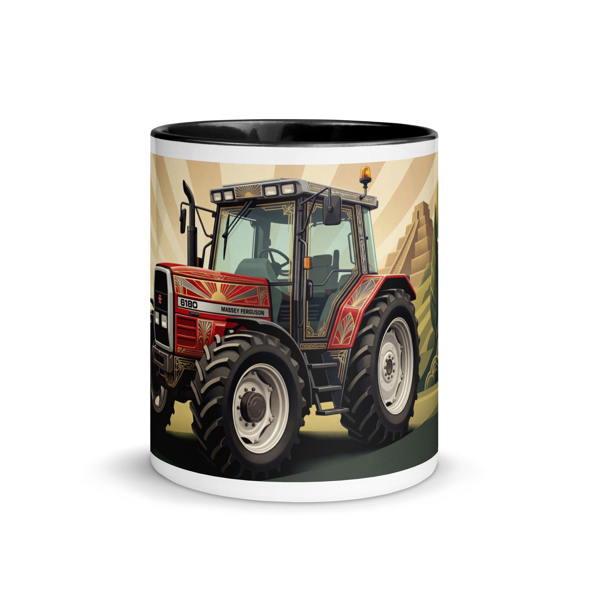 Massey Ferguson Massey Ferguson 6180 | Art Deco Mug with Color Inside Quality Farmers Merch