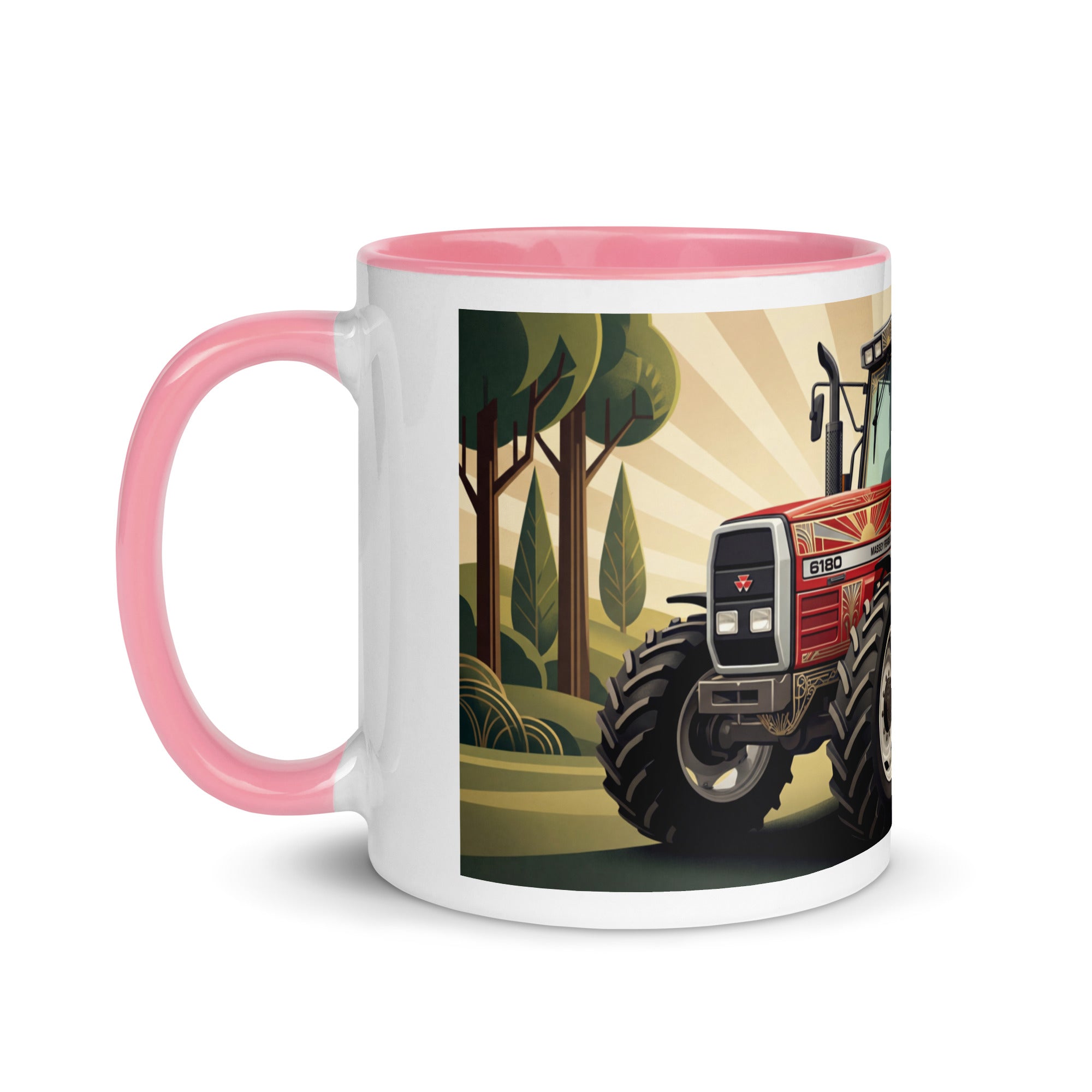 Massey Ferguson Massey Ferguson 6180 | Art Deco Mug with Color Inside Quality Farmers Merch