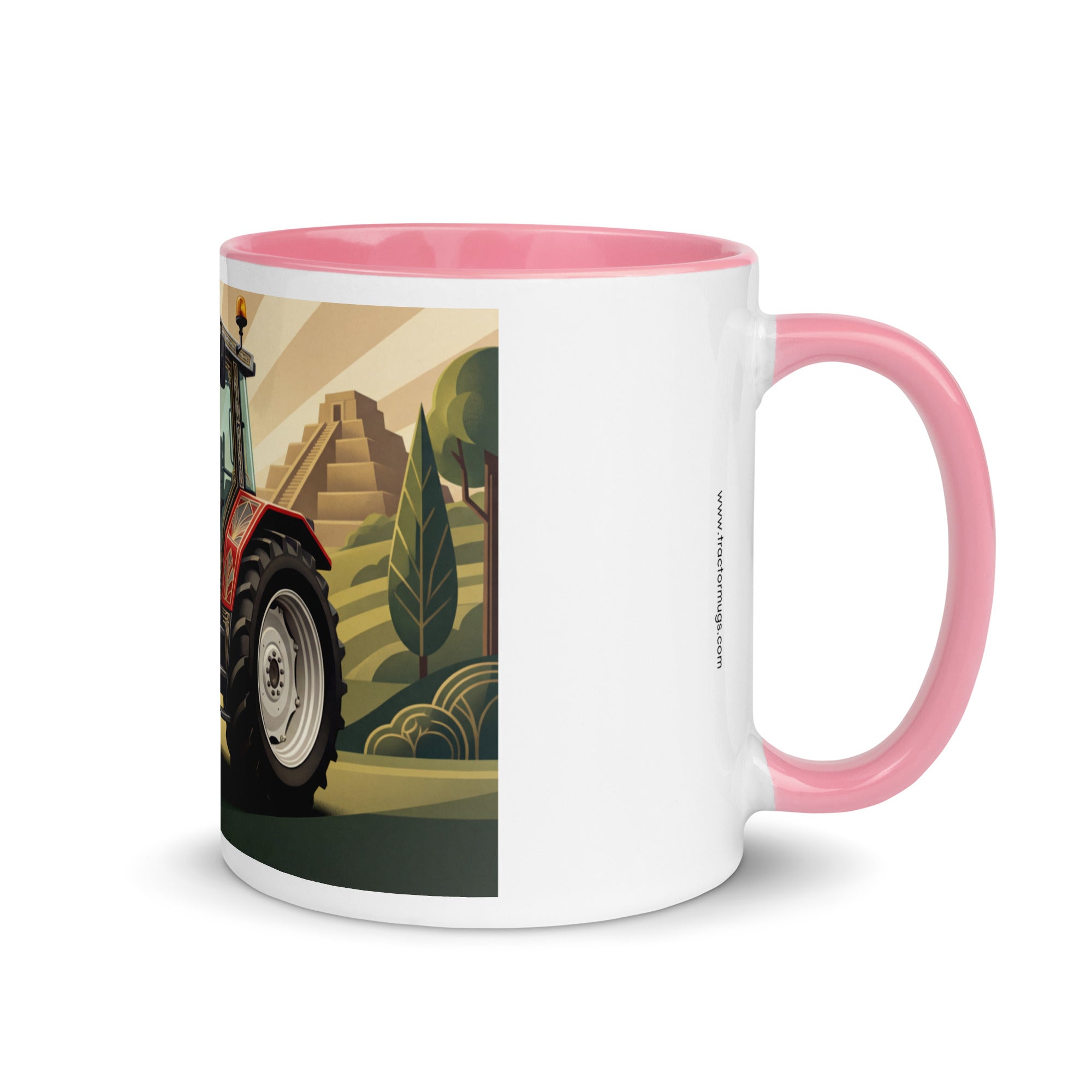 Massey Ferguson Pink / 11 oz Massey Ferguson 6180 | Art Deco Mug with Color Inside Quality Farmers Merch