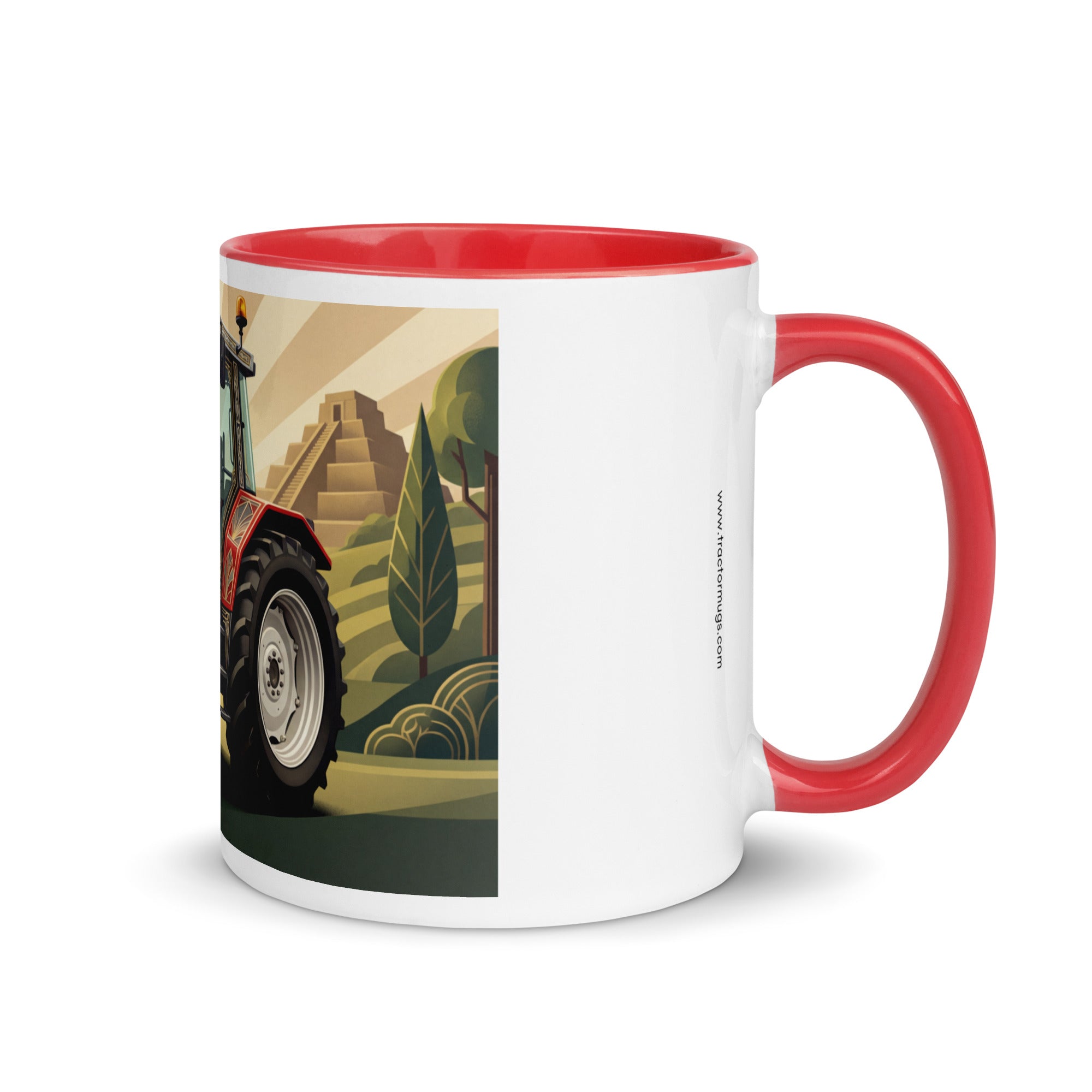 Massey Ferguson Red / 11 oz Massey Ferguson 6180 | Art Deco Mug with Color Inside Quality Farmers Merch