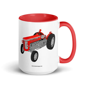 Massey Ferguson Red / 15 oz Massey-Ferguson 65 Mark II | Mug with Color Inside Quality Farmers Merch