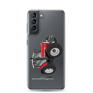 Massey Ferguson Samsung Galaxy S21 Massey Ferguson 6180 | Clear Case for Samsung® Quality Farmers Merch