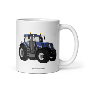 New Holland 11 oz New Holland T8 435 | White glossy mug Quality Farmers Merch