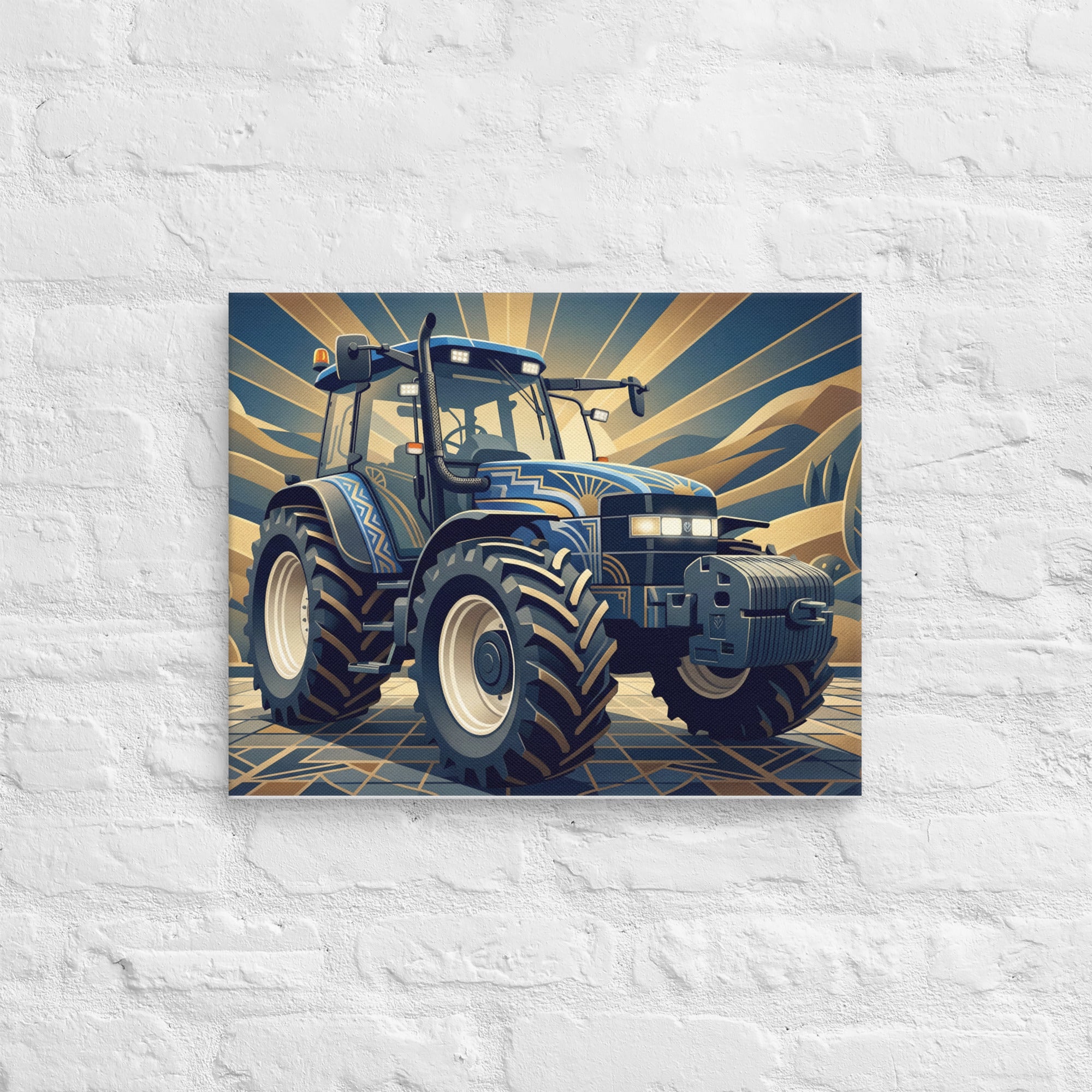 New Holland 16″×20″ New Holland TM 155  | Art Deco Canvas Quality Farmers Merch