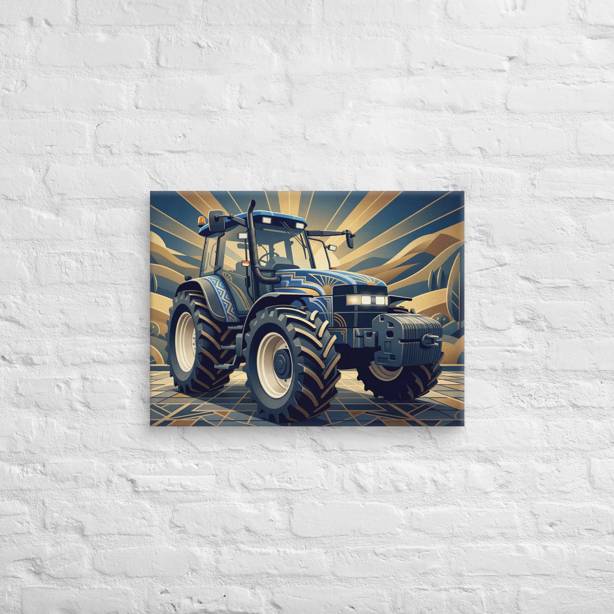 New Holland 18″×24″ New Holland TM 155  | Art Deco Canvas Quality Farmers Merch