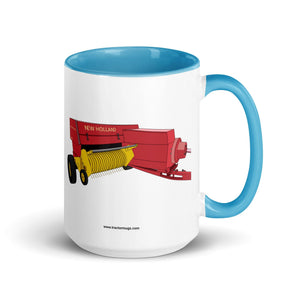 New Holland Blue / 15 oz New Holland 274 Square Baler | Mug with Color Inside Quality Farmers Merch