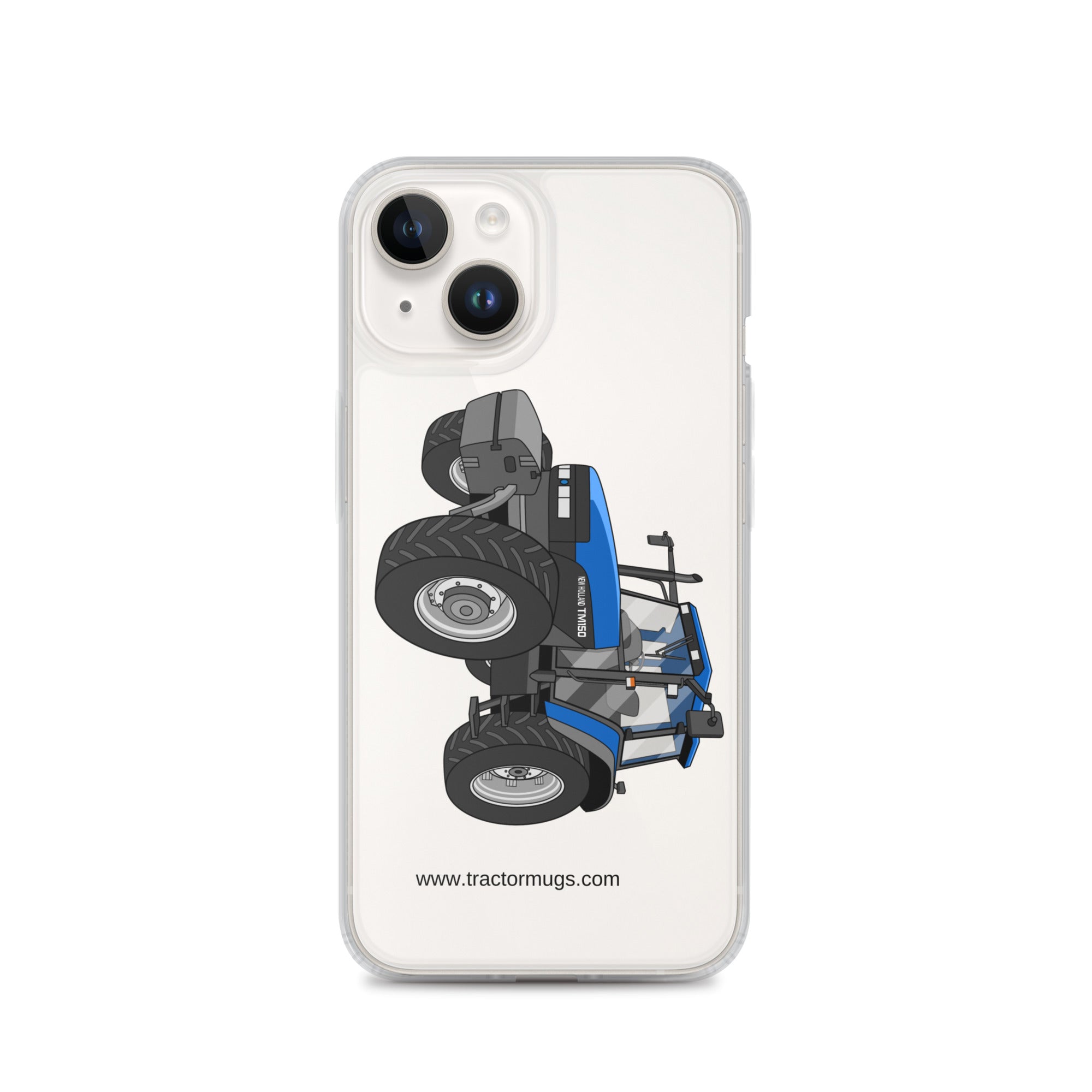 New Holland Clear Case for iPhone® iPhone 14 New Holland TM 150 Super Steer | Clear Case for iPhone® Quality Farmers Merch