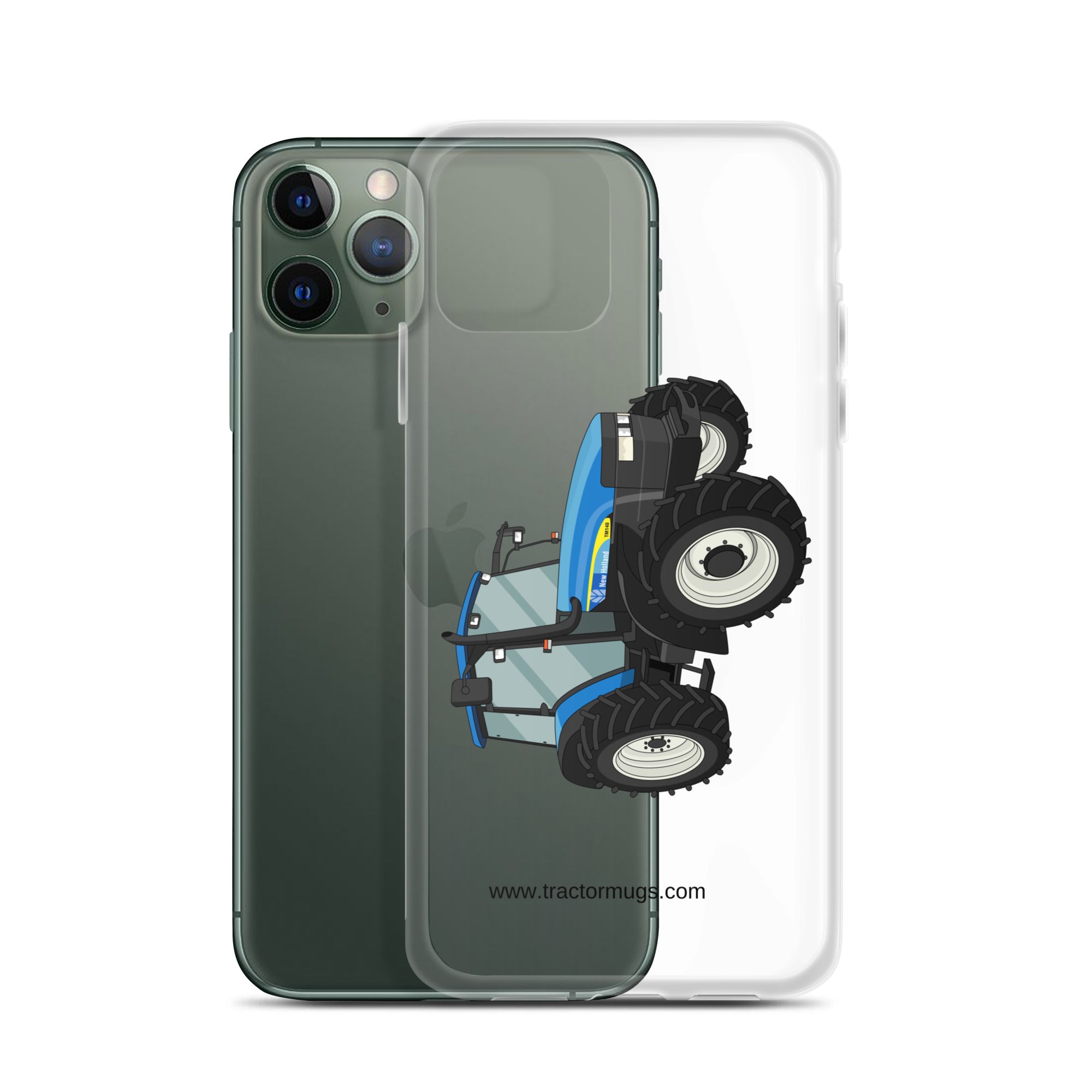 New Holland Clear Case for iPhone® New Holland TM 140 | Clear Case for iPhone® Quality Farmers Merch