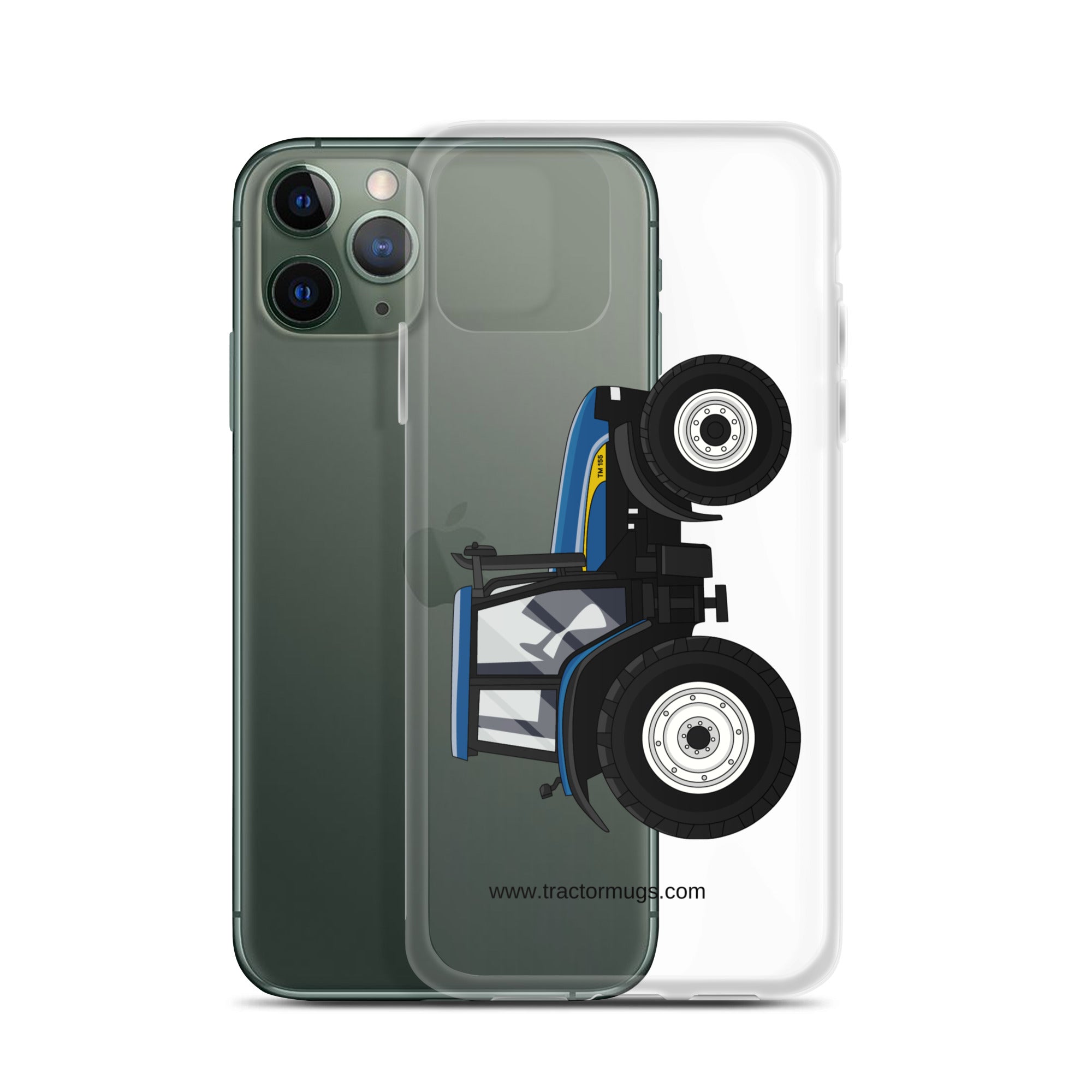 New Holland Clear Case for iPhone® New Holland TM 155 | Clear Case for iPhone® Quality Farmers Merch