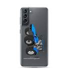 New Holland Clear Case for Samsung® Samsung Galaxy S21 New Holland T6 180 Methane | Clear Case for Samsung® Quality Farmers Merch