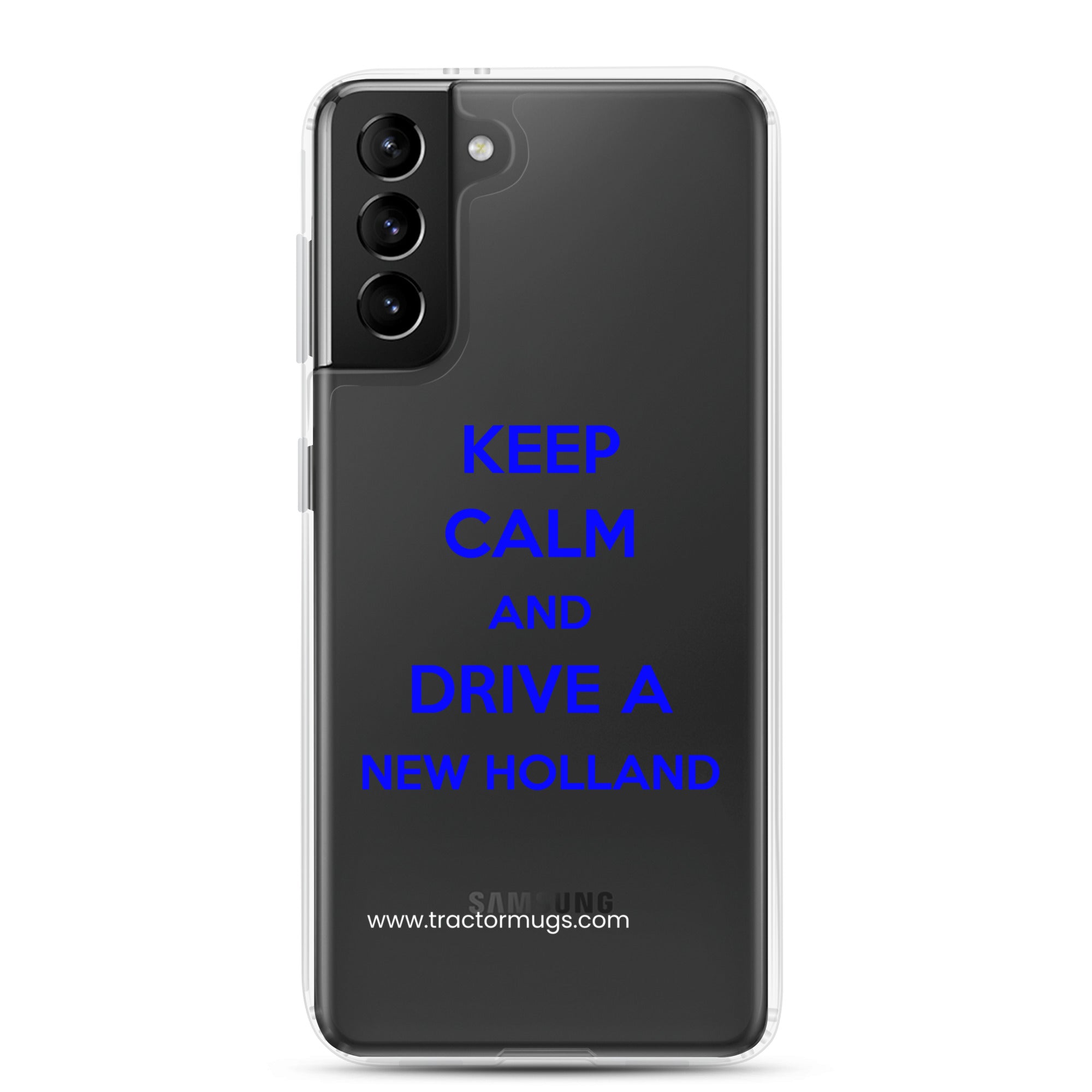 New Holland Samsung Galaxy S21 Plus Keep Calm New Holland | Clear Case for Samsung® Quality Farmers Merch