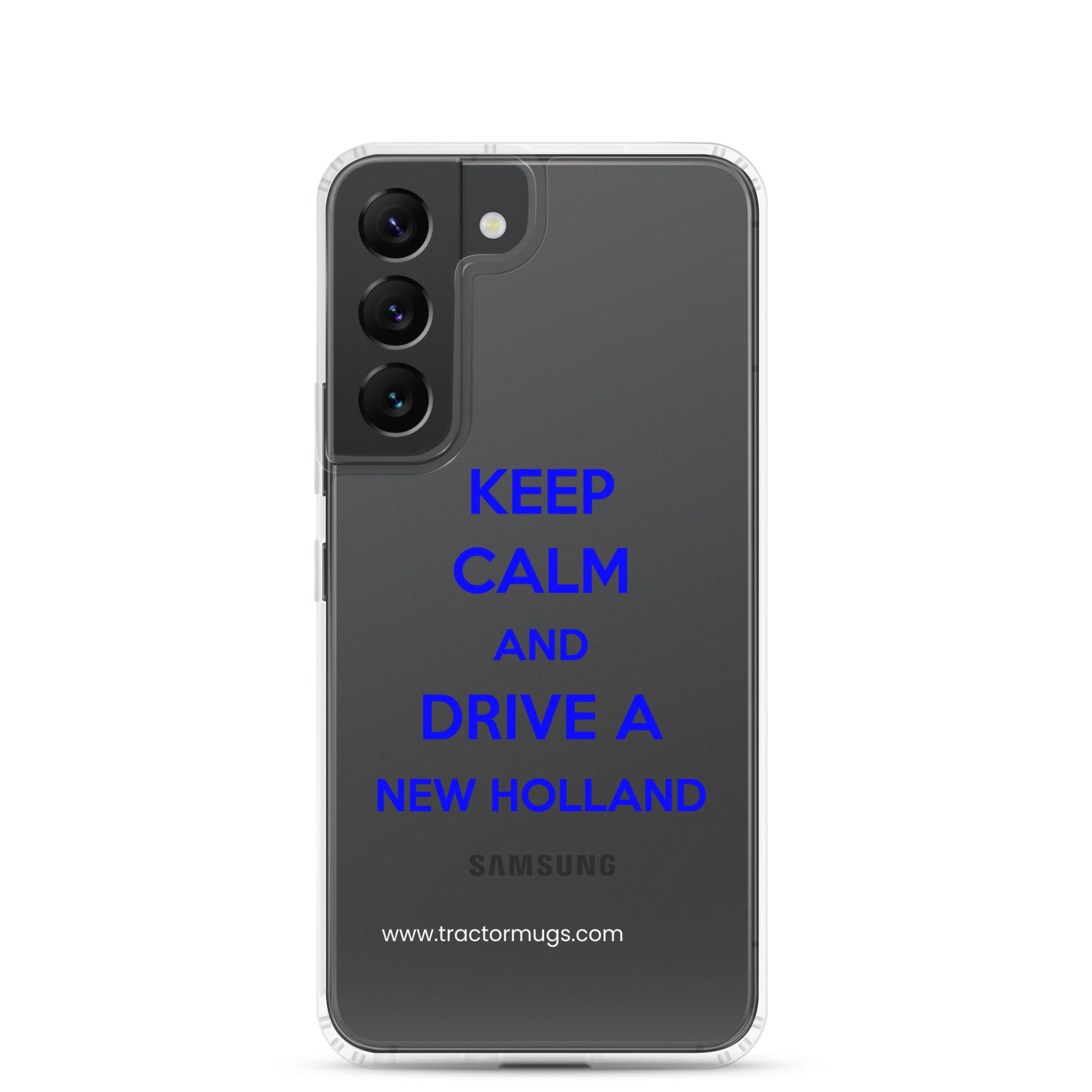 New Holland Samsung Galaxy S22 Keep Calm New Holland | Clear Case for Samsung® Quality Farmers Merch