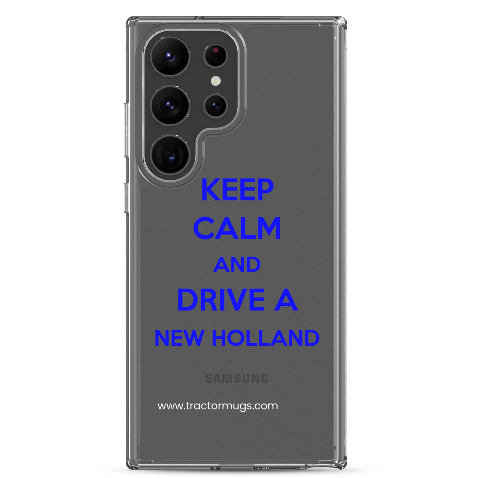 New Holland Samsung Galaxy S23 Ultra Keep Calm New Holland | Clear Case for Samsung® Quality Farmers Merch