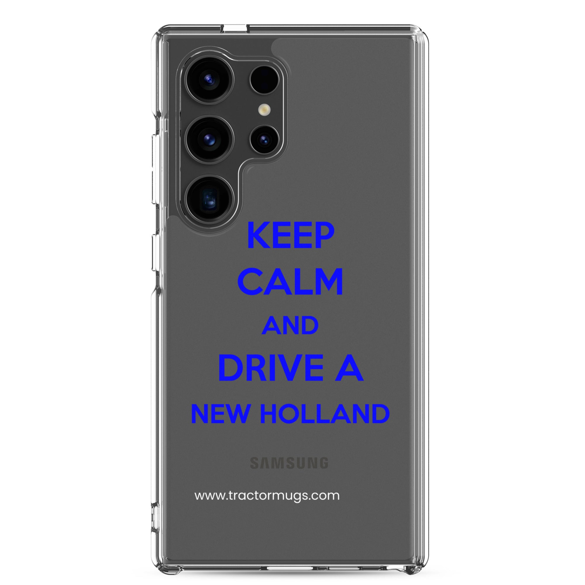 New Holland Samsung Galaxy S24 Ultra Keep Calm New Holland | Clear Case for Samsung® Quality Farmers Merch