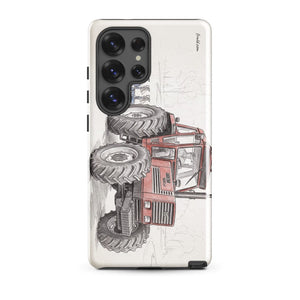 Furrow & Fields Tough case for Samsung® Glossy / Samsung Galaxy S25 Ultra Fiat 1880 Pencil Sketch | Tough case for Samsung® Quality Farmers Merch