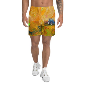 Furrow and Fields Shorts Ford 7810 Generation III Splash Art | All-Over Print Athletic Shorts Quality Farmers Merch