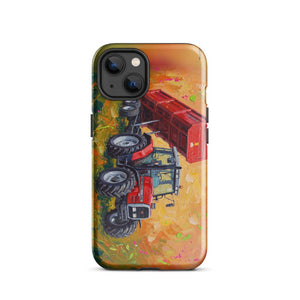 Furrow & Fields Tough Case for iPhone® iPhone 13 Massey Ferguson 6180 Splash Art | Tough Case for iPhone® Quality Farmers Merch