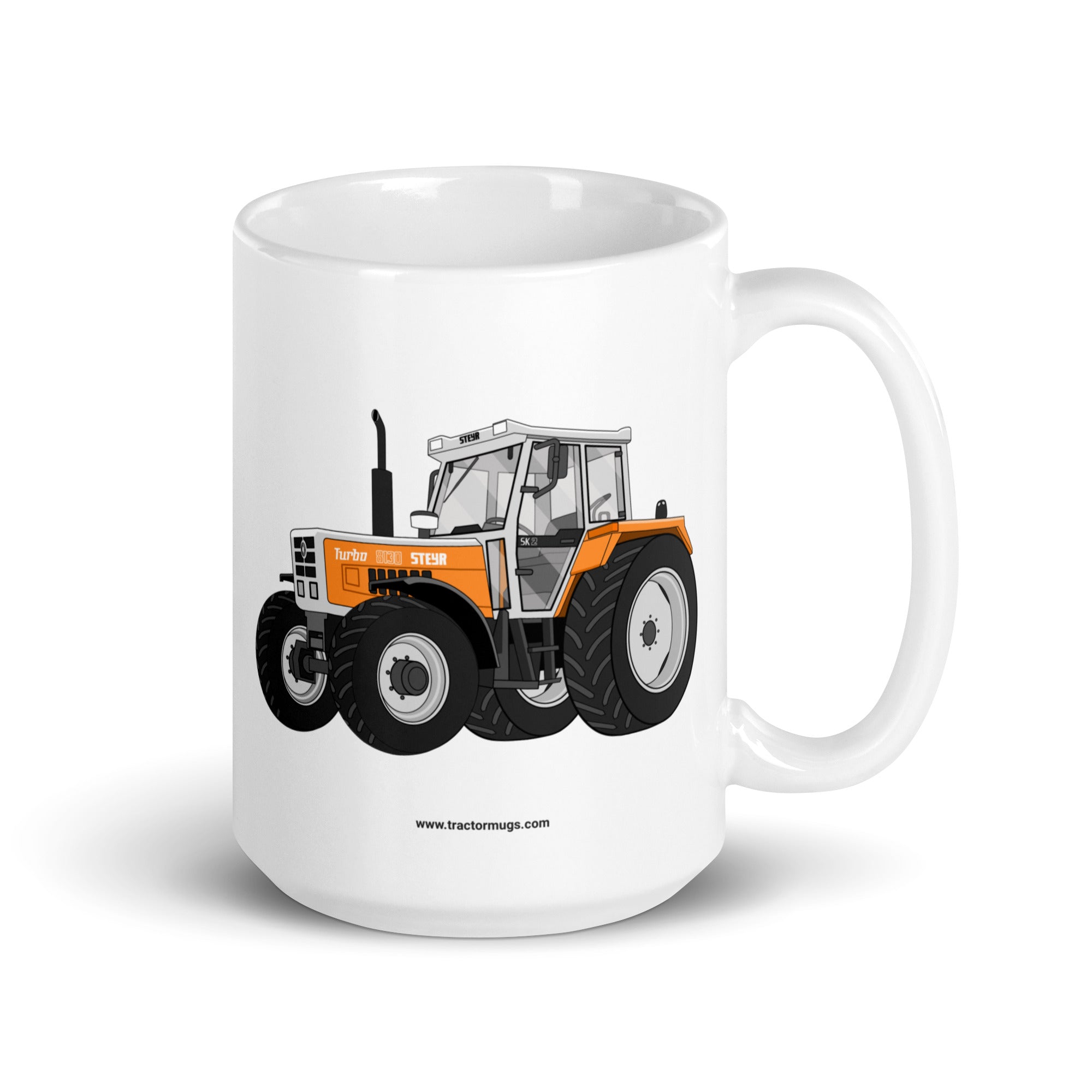 Steyr 15 oz Steyr SK 8130 Kommunal | White glossy mug Quality Farmers Merch