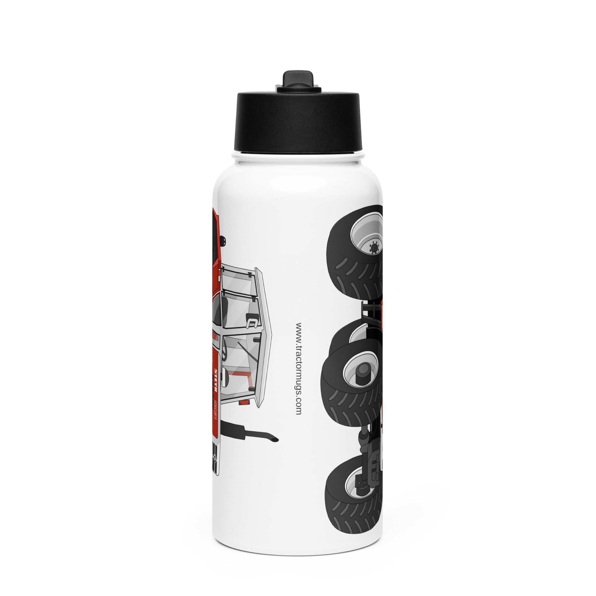 Steyr Steyr 8130 | Stainless steel water bottle with a straw lid Quality Farmers Merch