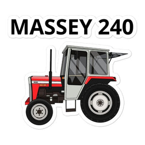 The Farmers Mugs Store 4″×4″ Massey Ferguson 240 Bubble-free stickers Quality Farmers Merch