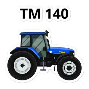 The Farmers Mugs Store 4″×4″ New Holland TM 140 Bubble-free stickers Quality Farmers Merch