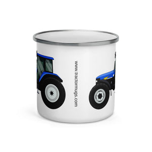 New Holland TM 140 Enamel Mug — design detail