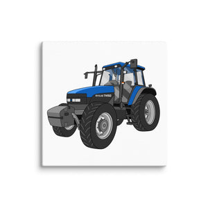 The Tractor Mugs Store 10″×10″ New Holland TM 150 Super Steer | Canvas Quality Farmers Merch